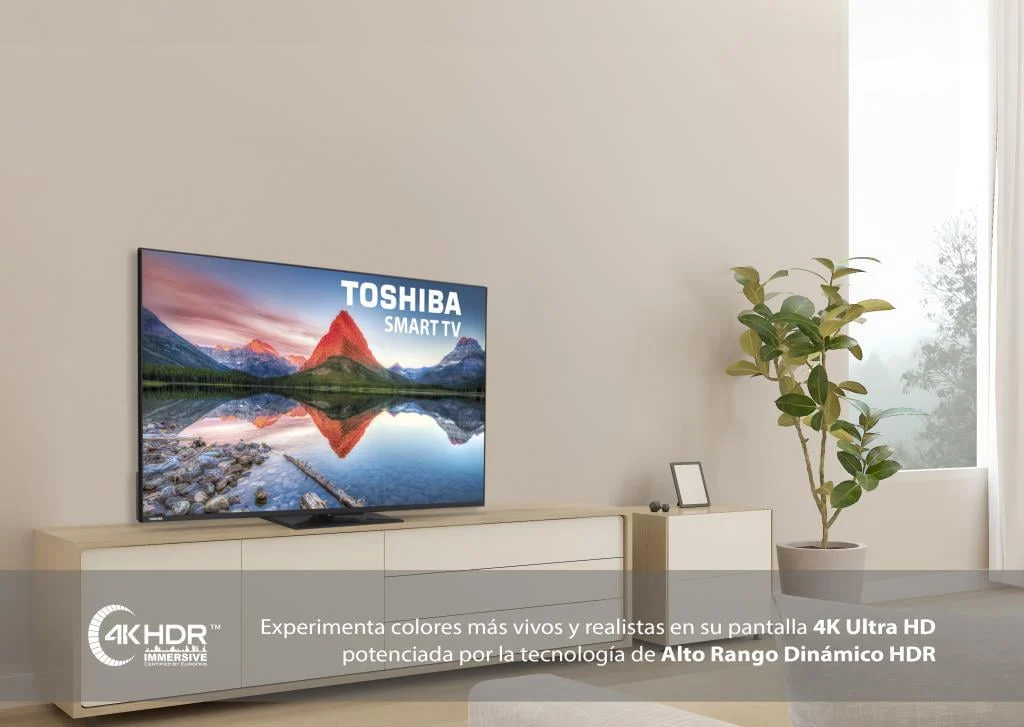 Pantalla LED Toshiba 65UV3463DG 65" 4K UHD Smart TV Peana