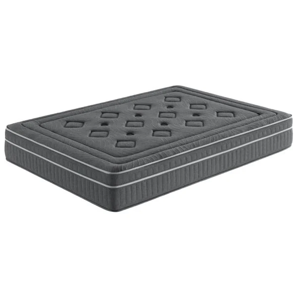 Colchón Carbono Enrollado HR 135x190 28 cm Negro