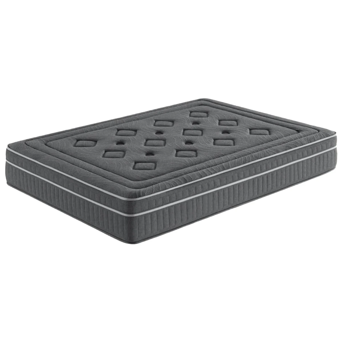 Colchón Carbono Enrollado HR 135x190 28 cm Negro