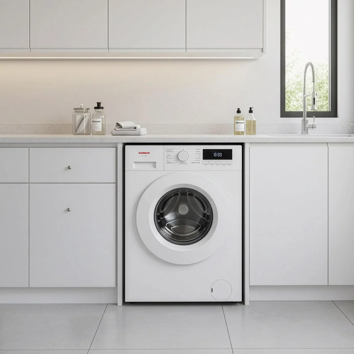 Lavadora Corbero 10 Kg 1400 rpm Clase A Blanca