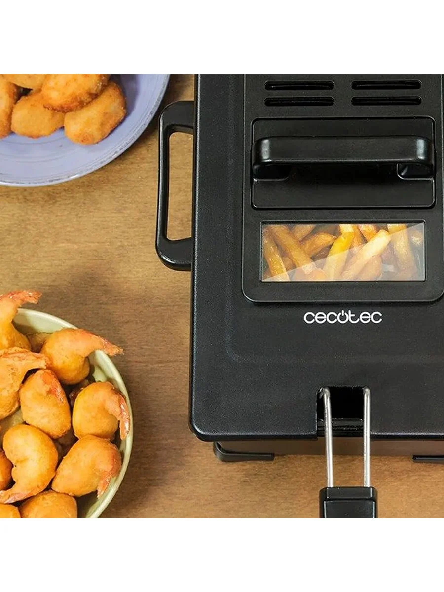Freidora Cecotec CleanFry 3L 2000 W Negra