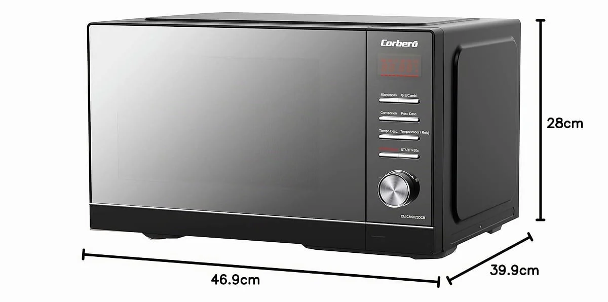 Horno Corbero CMICM9023DCB 23 L 900 W Digital Convección Negro