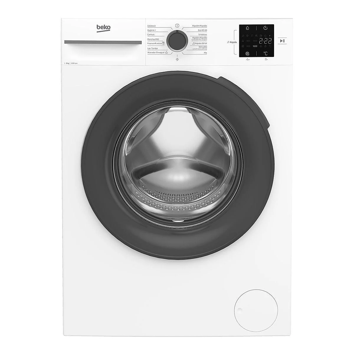 Lavadora Beko 8 Kg 1200 rpm Clase B Blanca