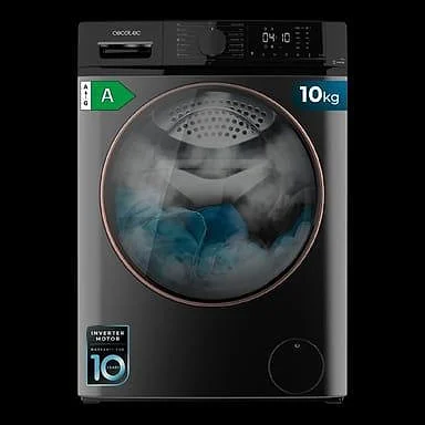 Lavadora Cecotec 10 Kg 1400 rpm Clase A Inverter Steel A