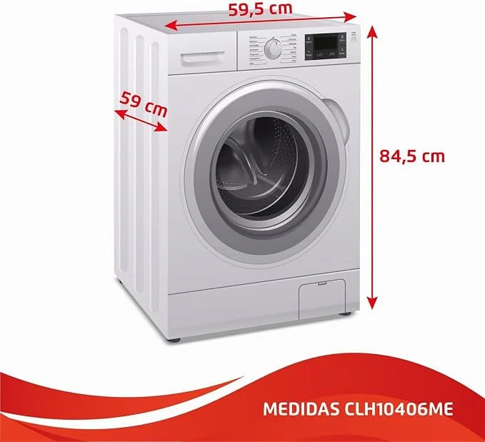 Lavadora Corbero 10 Kg 1400 rpm Clase A Blanca