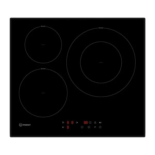 Vitrocerámica Indesit ISF13Q60 NE 7200 W 3 Zonas Negra