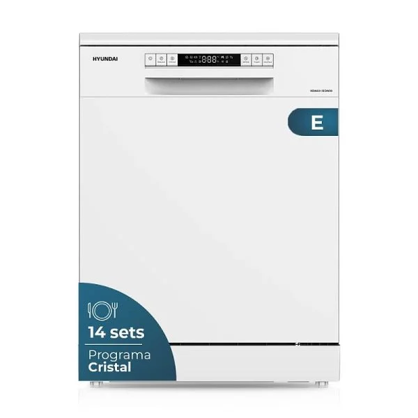 Lavavajillas Hyundai HDW6013EDW00 60 cm Clase E 14 Cubiertos Blanco