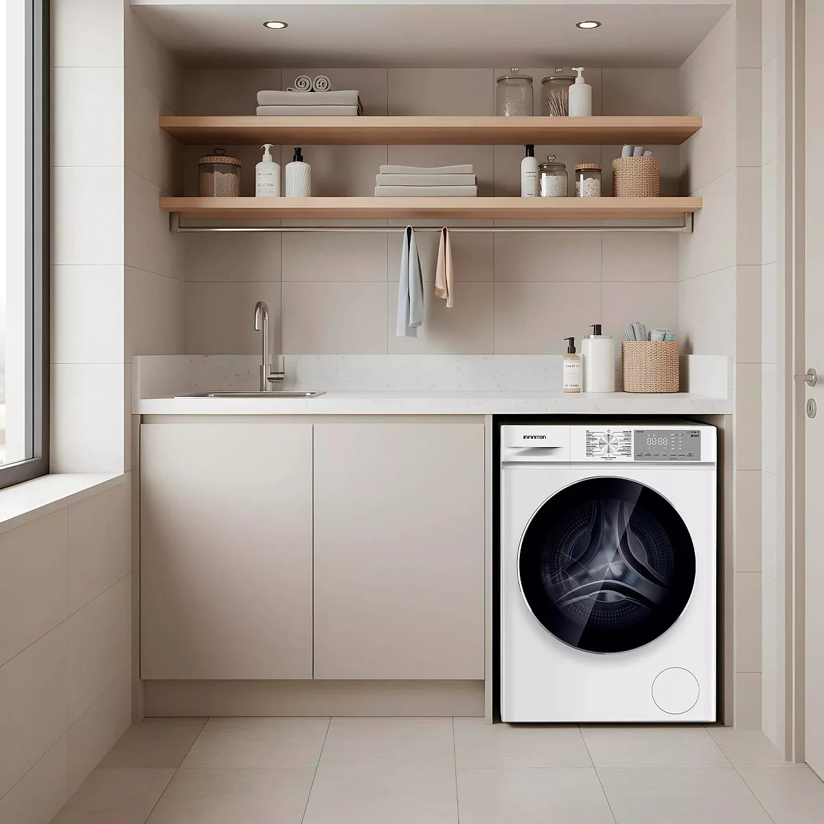 Lavadora Infiniton WSD-A85E 8 Kg 1400 rpm Clase A/D