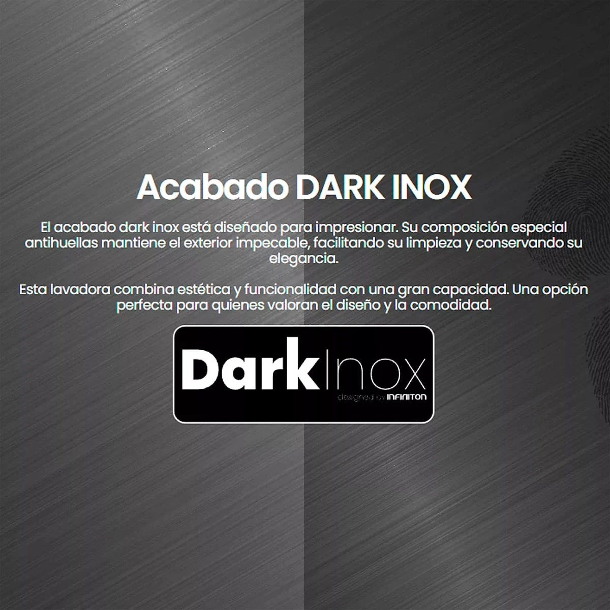Frigorífico Infiniton FGC-403C20DDK 200 cm 405 litros Clase D No Frost Dark Inox