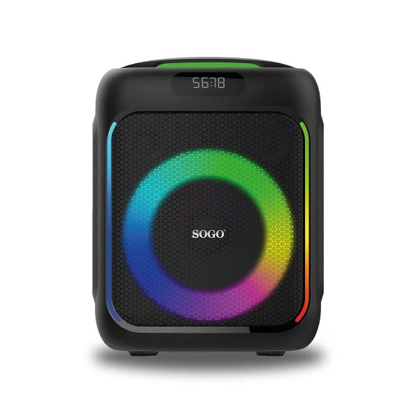 Altavoz Sogo Portátil Cuadrado 7" Bluetooth 40W TWS Negro