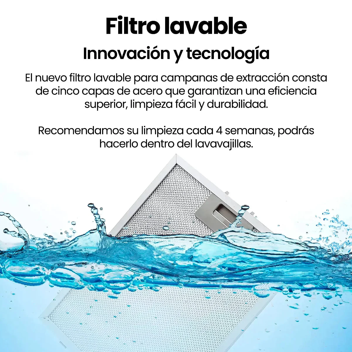 Campana Cristal Infiniton CMPTRAL-SG60 60 cm Negra