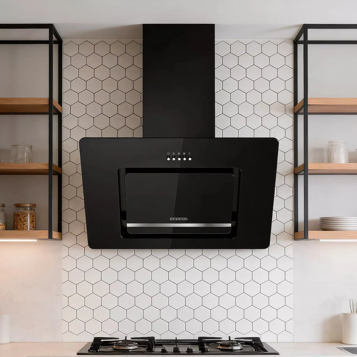 Campana Cristal Infiniton CMPTRAL-SG60 60 cm Negra