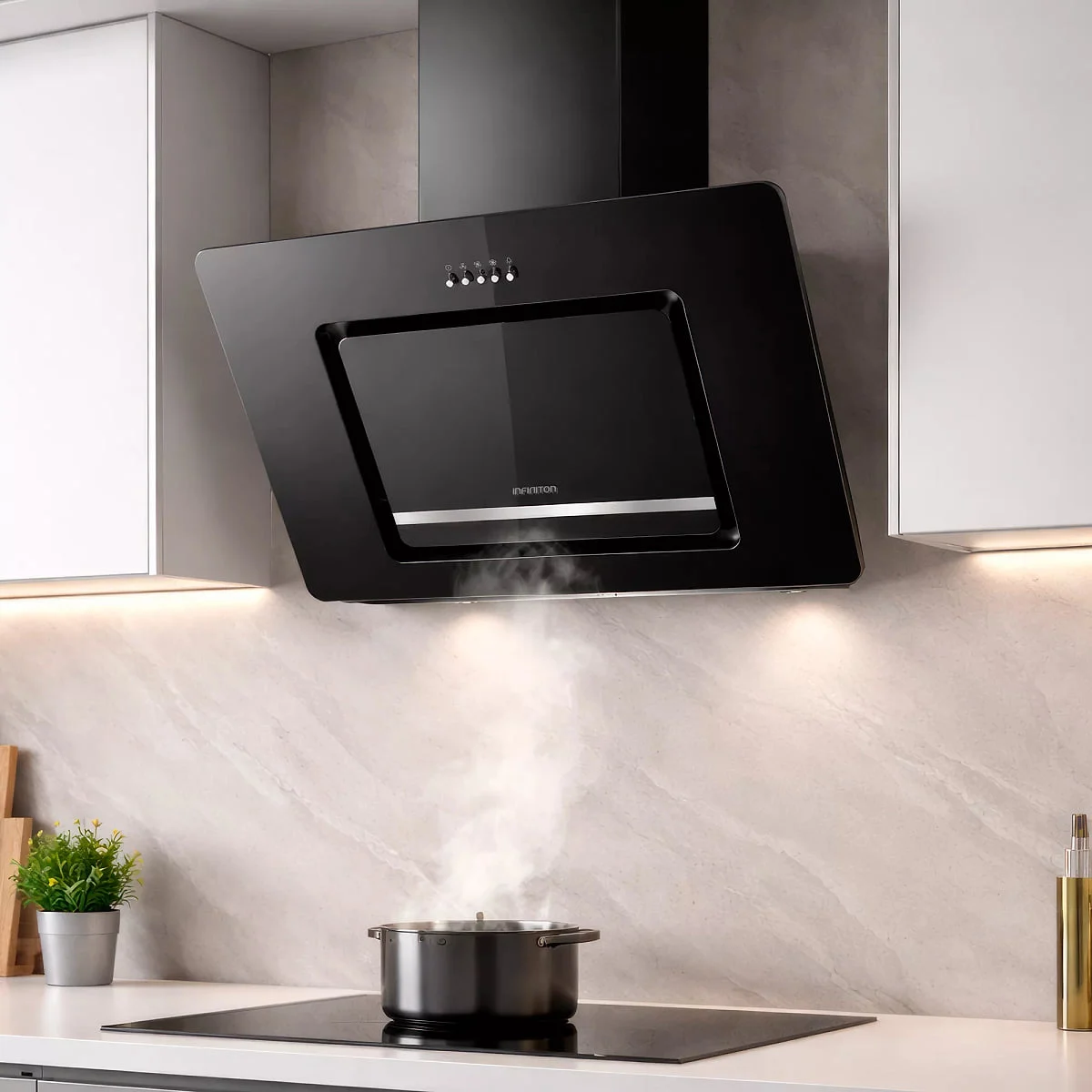 Campana Cristal Infiniton CMPTRAL-SG60 60 cm Negra
