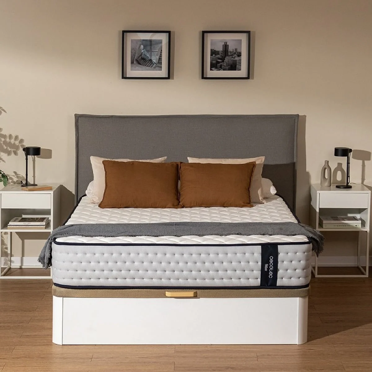 Colchón Cecotec Flow 6700 Hybrid 135x190 7 Zonas de Firmeza