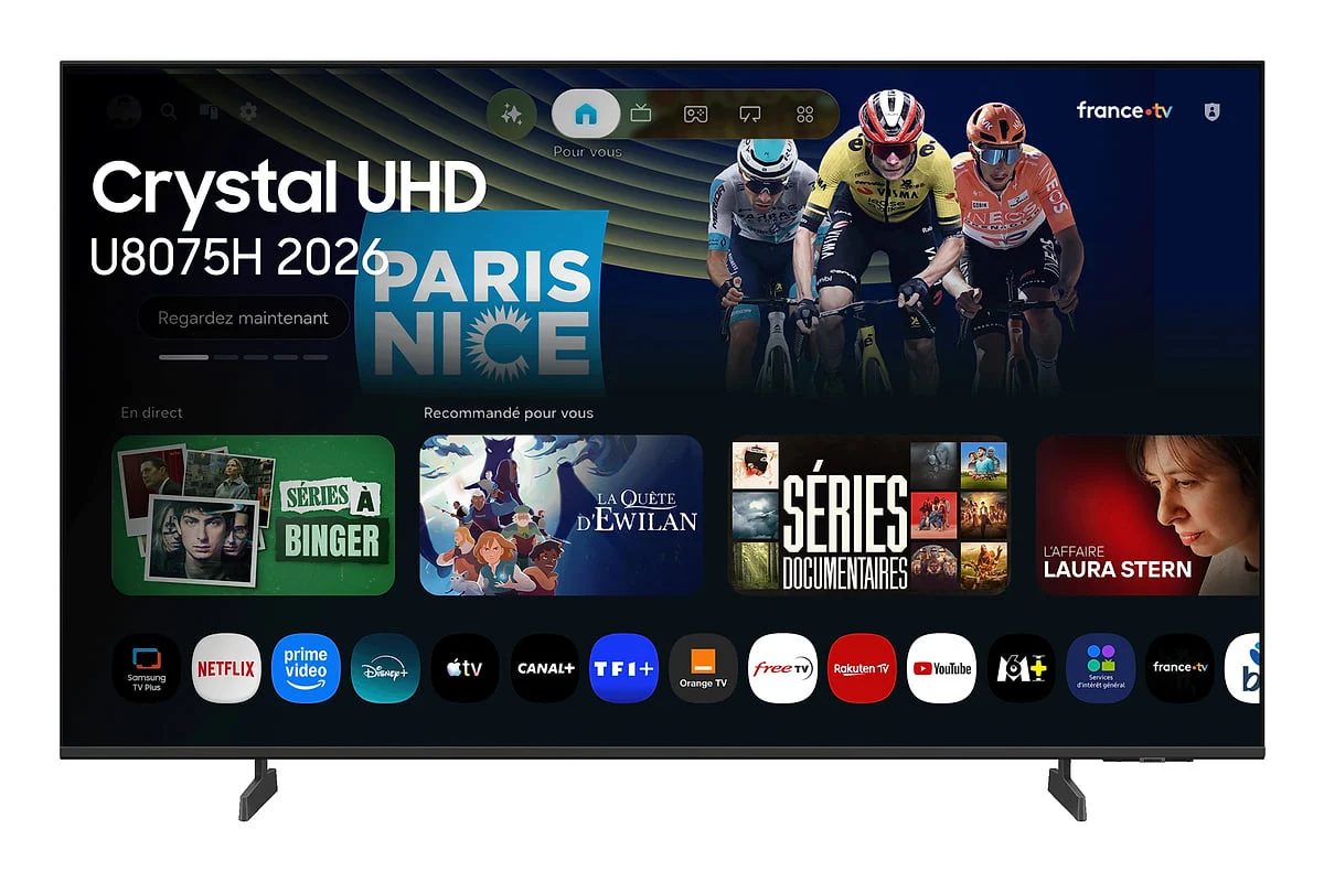 Pantalla LED Samsung 65" Smart TV UHD Crystal BT Clase F