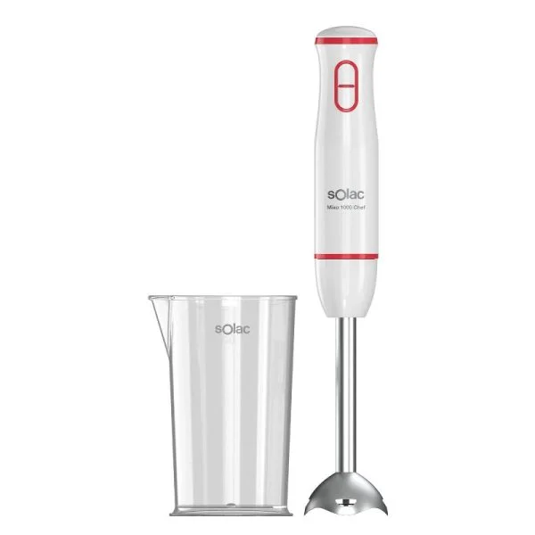 Batidora Solac BA5625 1000 W Blanco y Rojo Cuchilla Desmontable