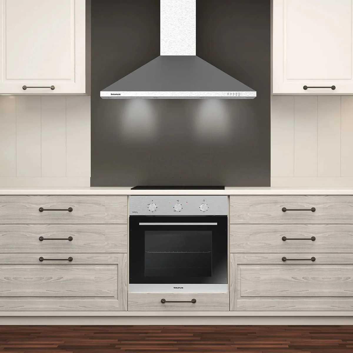 Campana extractora Taurus PR60IXAL 60 cm Inox 650 m3/h Clase A