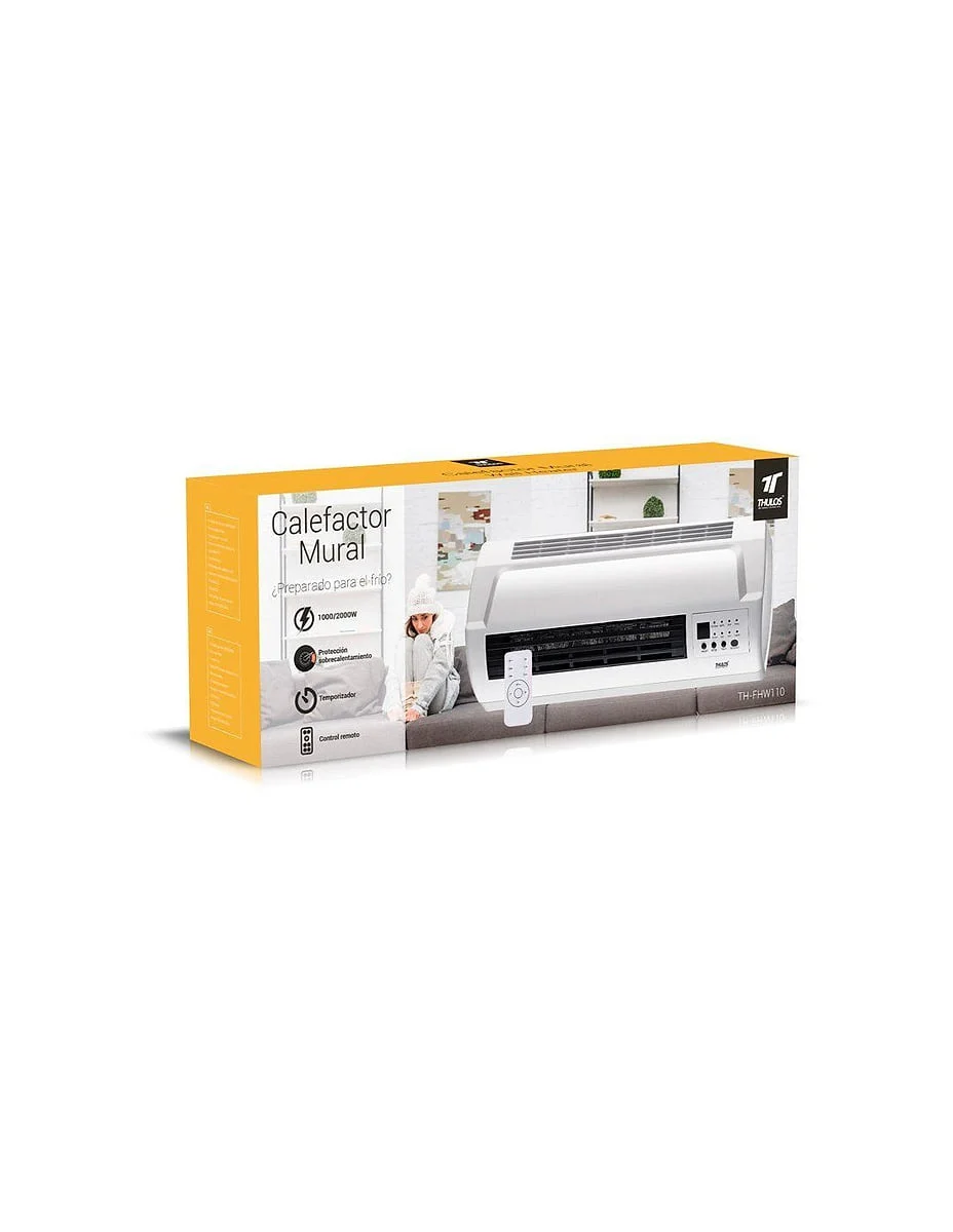 Calefactor Thulos TH-FHW110 2000W Mural Blanco