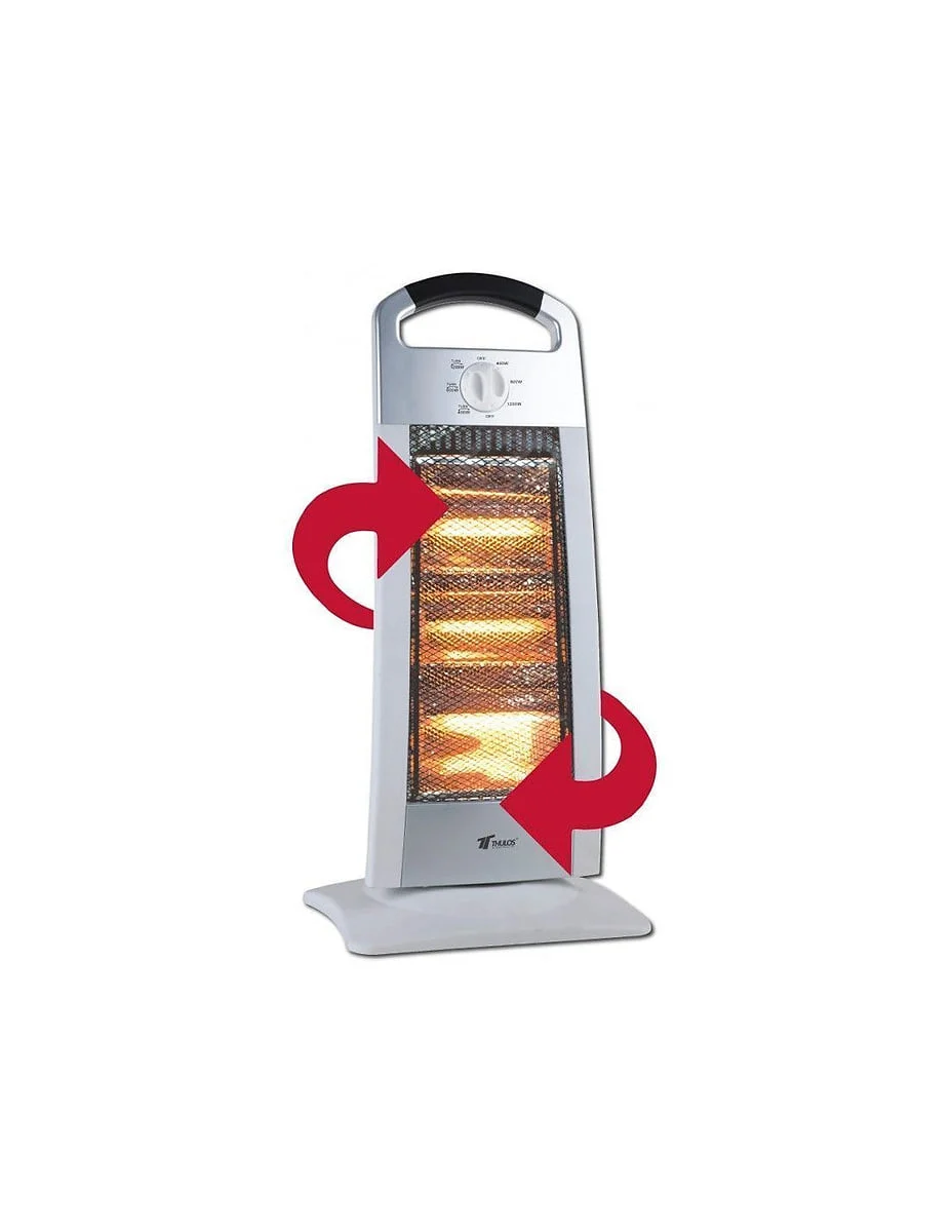 Estufa Halógena Thulos TH-EH1205 3 Barras Oscilante 1200 W