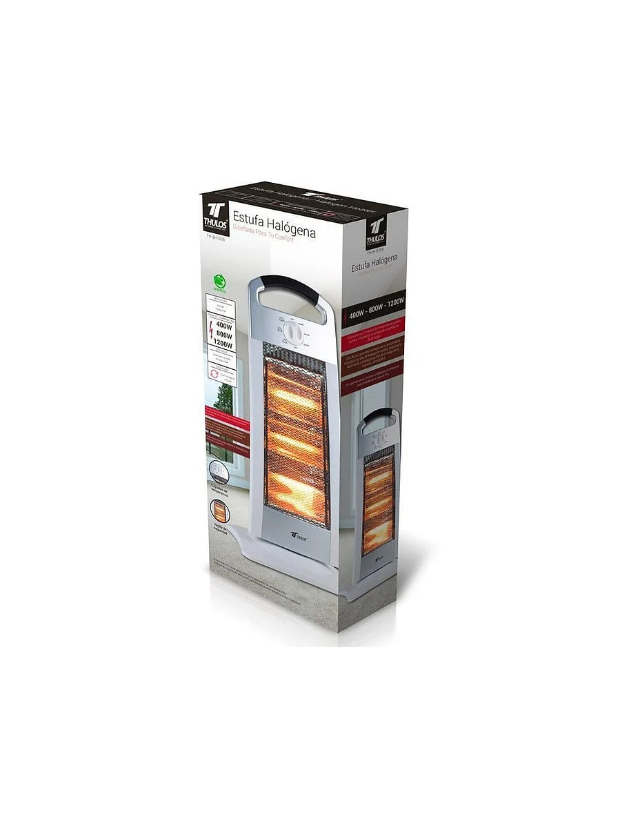 Estufa Halógena Thulos TH-EH1205 3 Barras Oscilante 1200 W