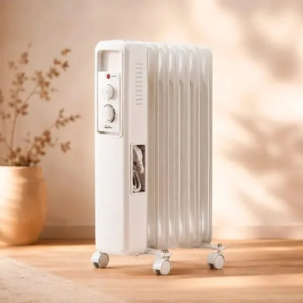 Radiador de aceite Jata JCRA2509 2000 W 9 elementos Blanco
