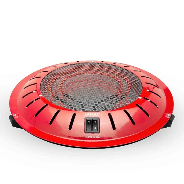 Brasero Sogo Eléctrico 900W Rojo Portátil