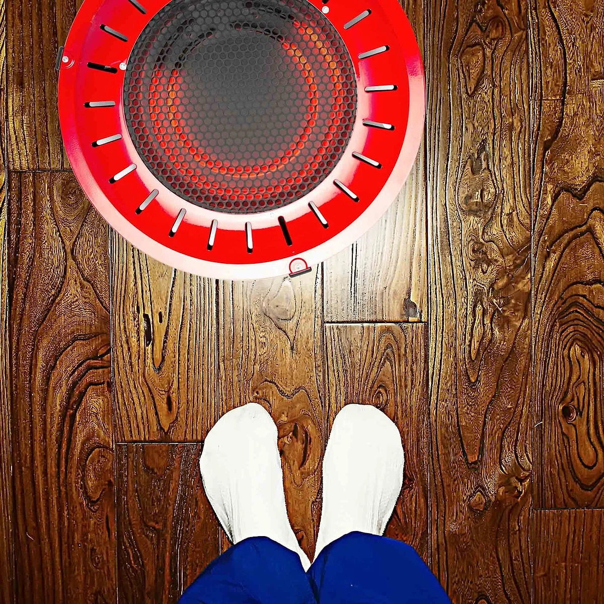 Brasero Sogo Eléctrico 900W Rojo Portátil