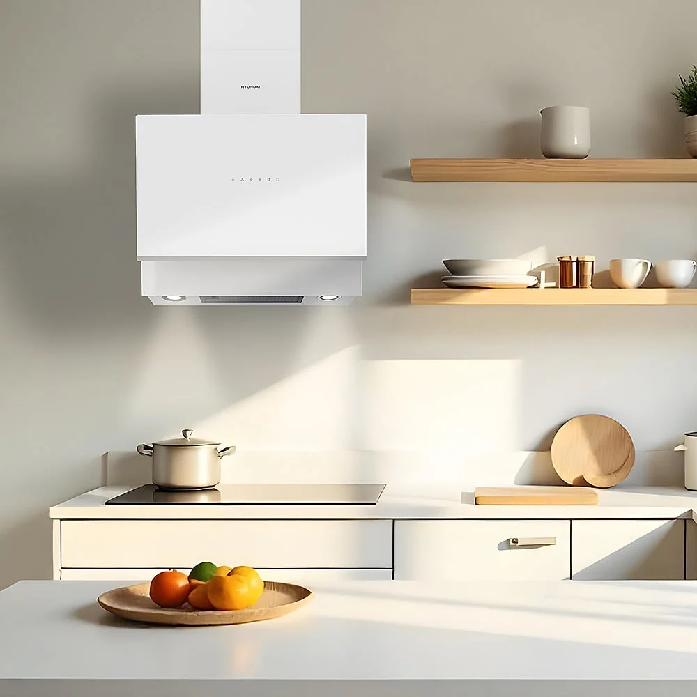Campana extractora Hyundai HYCA60CB 60 cm Cristal Blanco 800 m3/h
