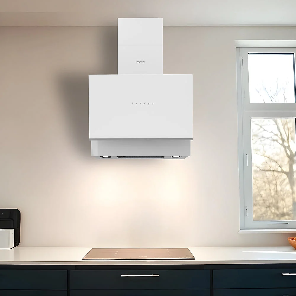Campana extractora Hyundai HYCA60CB 60 cm Cristal Blanco 800 m3/h
