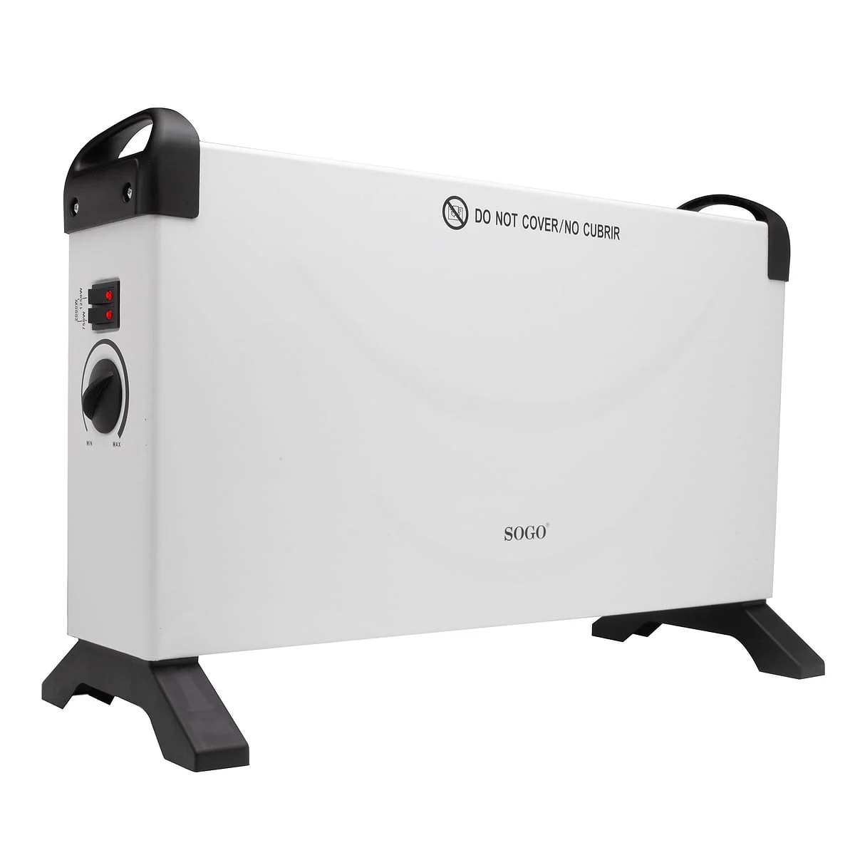Convector Sogo Eléctrico 2000W 3 Niveles Blanco Portátil