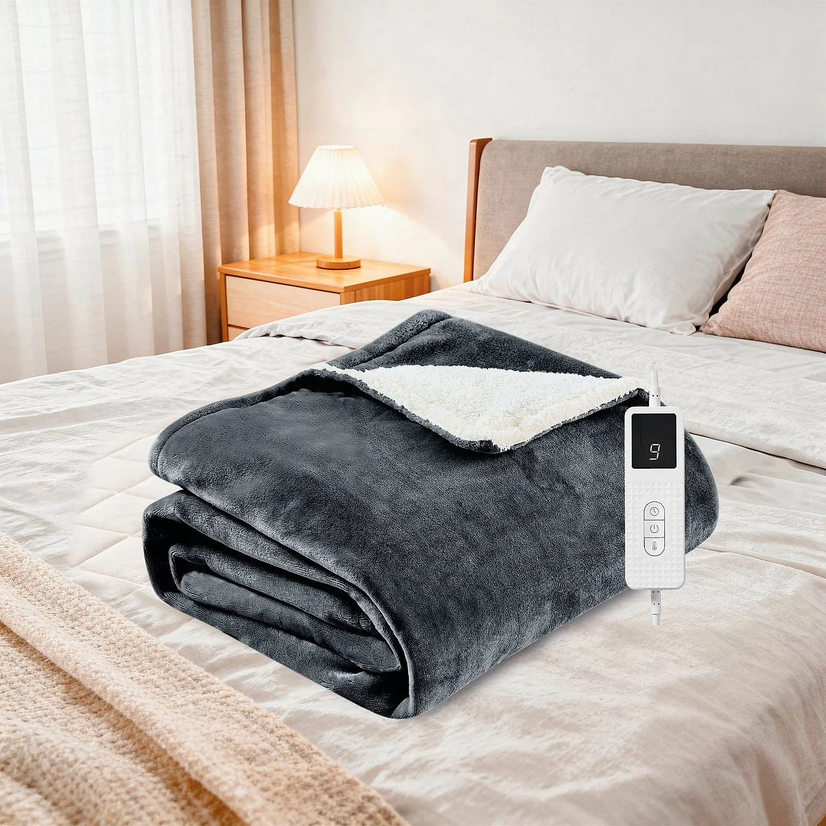 Manta eléctrica Sogo SS20250 180x130 cm 160 W Gris