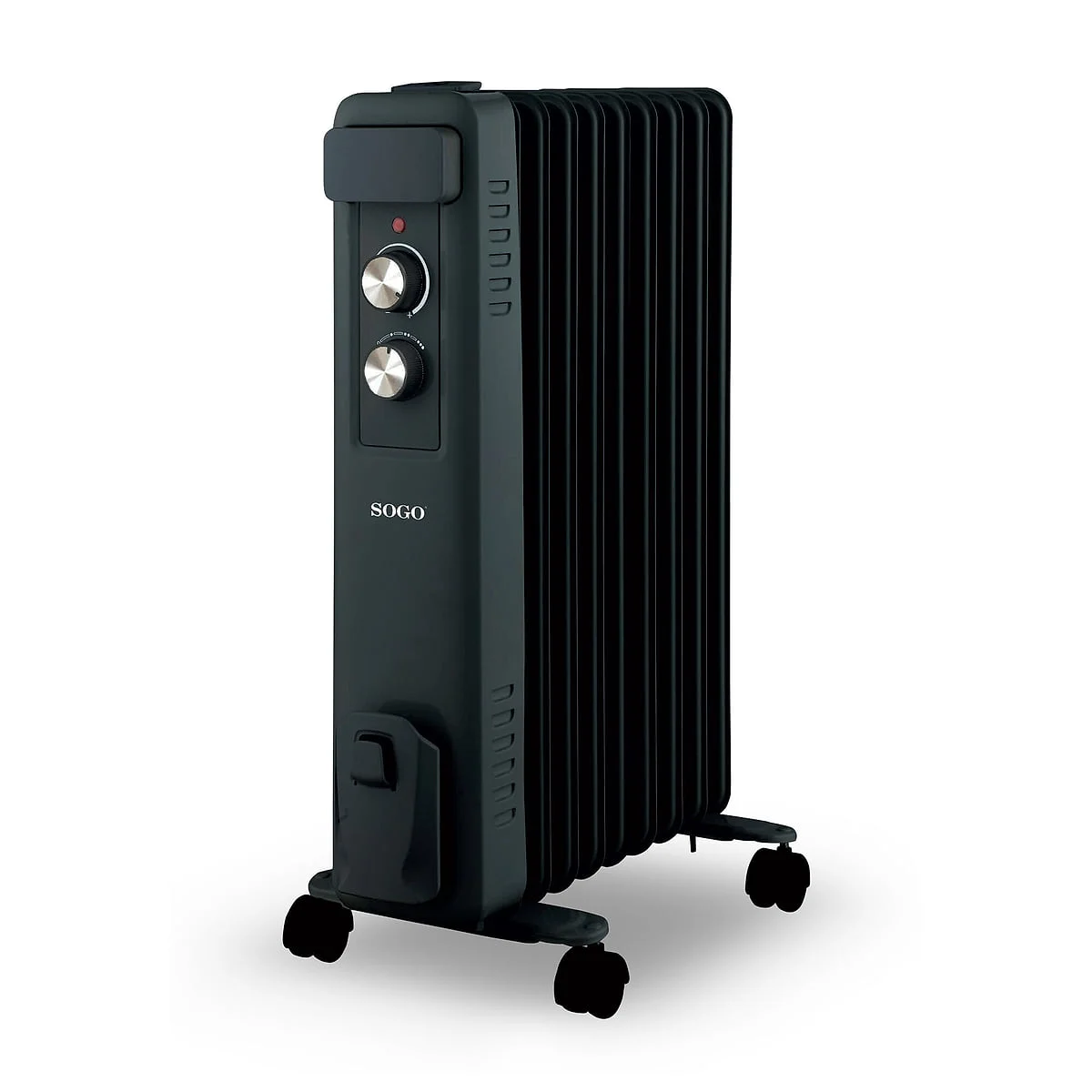 Radiador de aceite Sogo SS18460 2000W 9 elementos Negro
