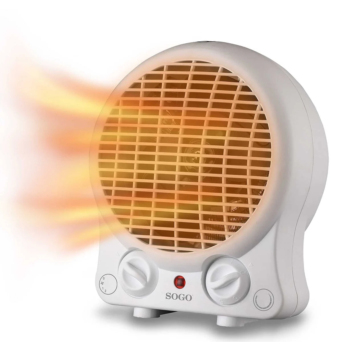 Termoventilador Sogo Redondo 2000W 4 Velocidades Protección Sobrecalentamiento