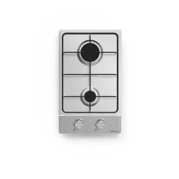 Encimera Gas Edesa EGX-3022 TI N 2 Fuegos Inox