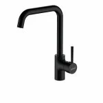 Grifo fregadero Cata BSA NEGRO Monomando Caño Alto Giratorio 360°