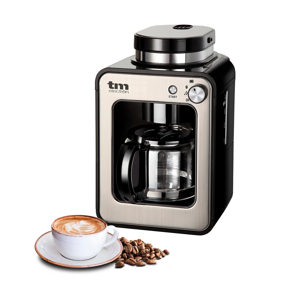Cafetera de goteo TM PCF020S 4 Tazas 600W Silver