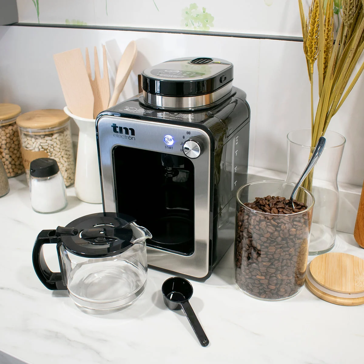 Cafetera de goteo TM PCF020S 4 Tazas 600W Silver