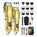 Set Cortapelos + Barbero VGR V051-298GLD Inalámbrico Dorado