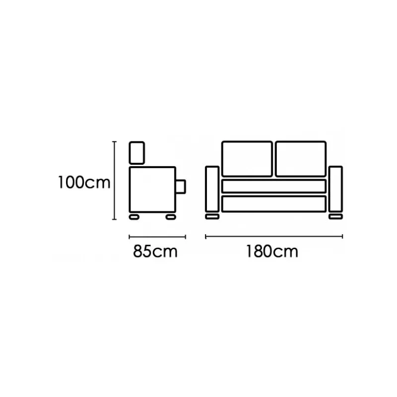 Sofá 3 Plazas Mod Roma Tap Edi Marengo Muelle