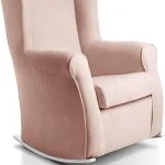 Butaca Mercedora Rosa 102x69x85 Patín Blanco