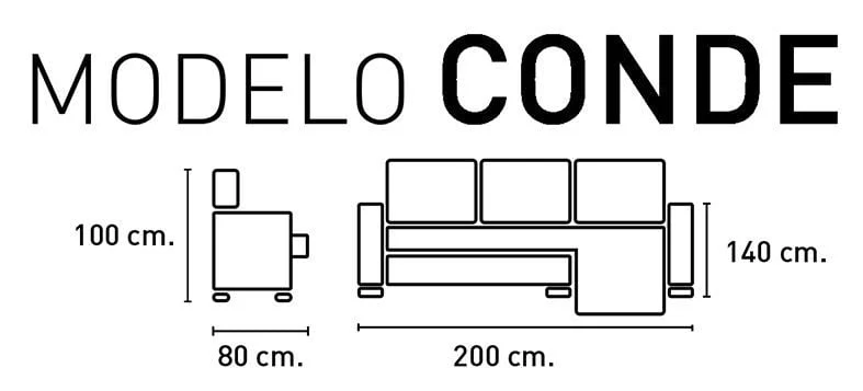 Chaiselongue Revers Conde Marengo Nevada 17