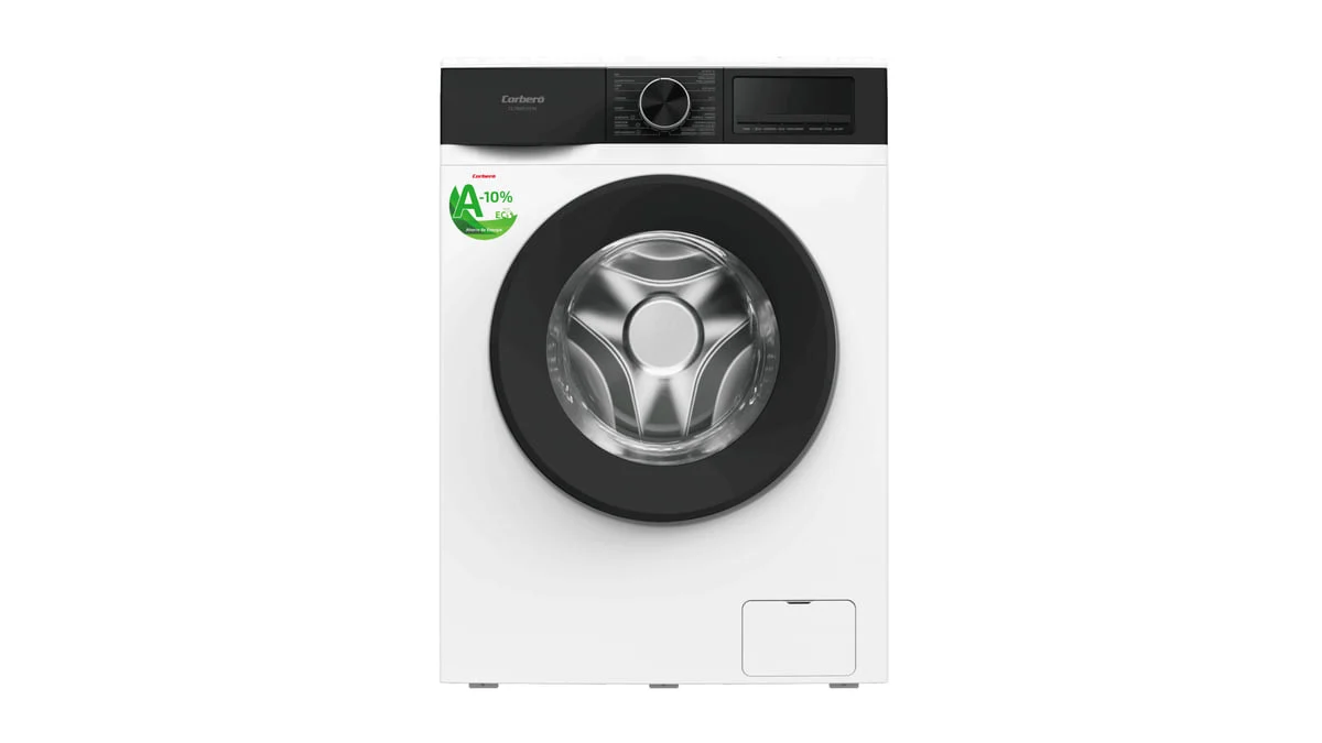 Lavadora Corbero 8 Kg 1400 RPM Clase A -10% Inverter