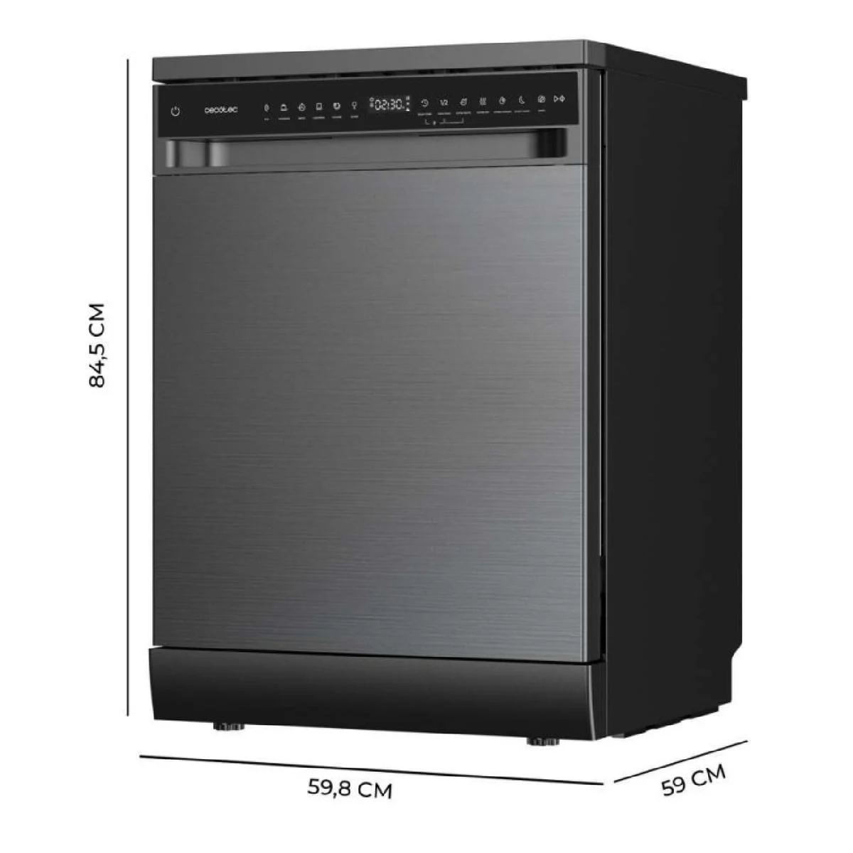 Lavavajillas Cecotec Bolero Aguazero 6205 Dark 15 Servicios Clase D Inox