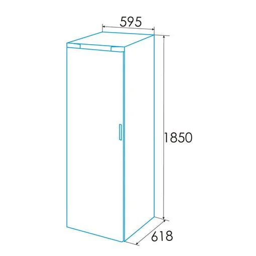 Frigorifico Edesa 1.P 185X60 NF E Blanco Display