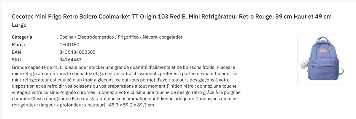 Frigorífico Bajo Encimera Cecotec Retro CoolMarket TT Color Rojo