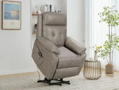 Sillón Relax D SUEÑOS Power Lift Cemento