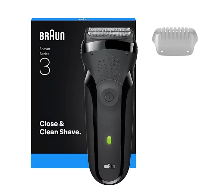 Afeitadora Baun Series 3 300S Black 2 Cuchillas Recargable