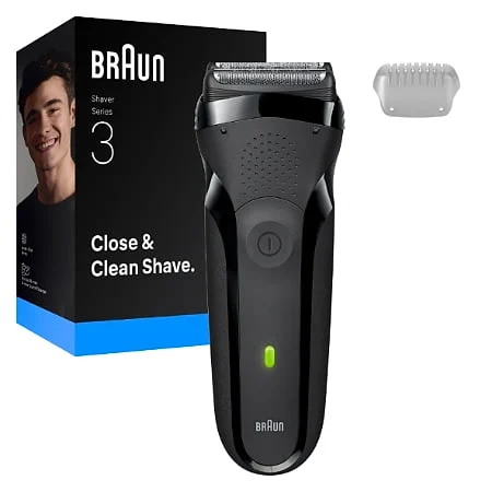 Afeitadora Baun Series 3 300S Black 2 Cuchillas Recargable