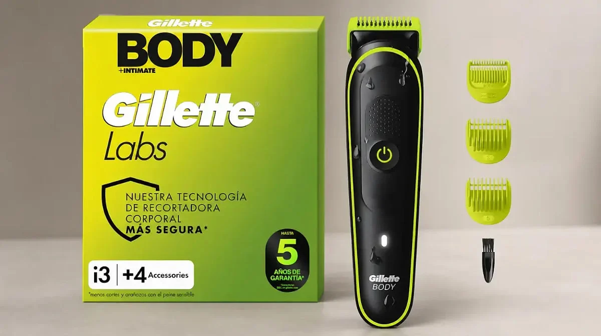Afeitadora corporal Gillette Body I3 Wet&Dry 2 peines