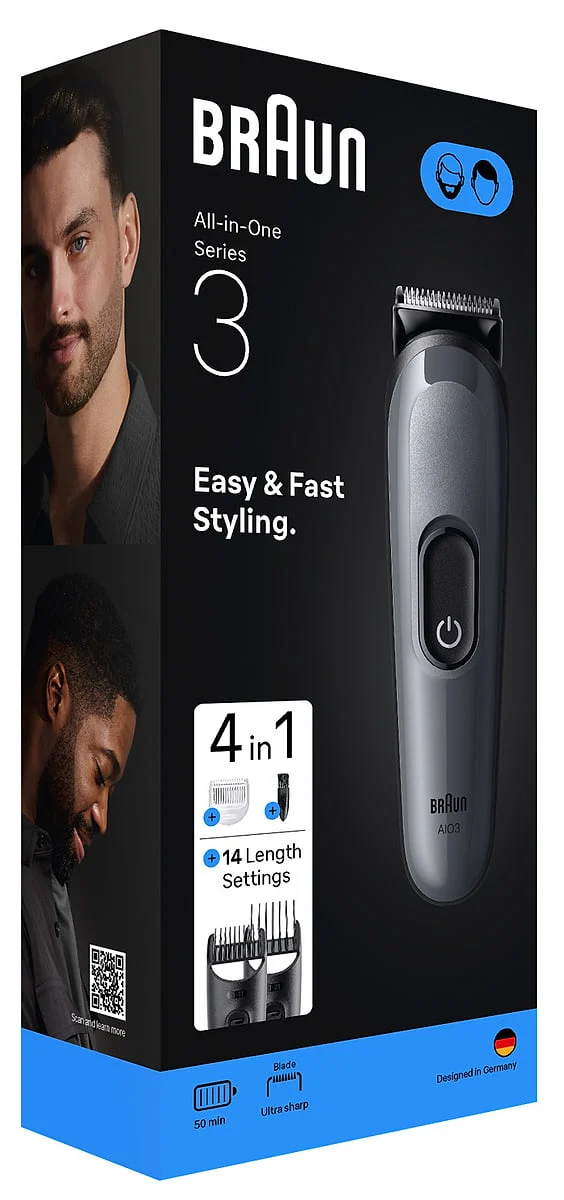 Corta pelos Braun 4 en 1 Multigroom MGK AIO3500